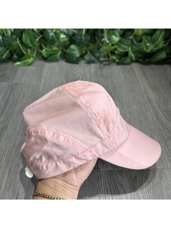 Vtg Y2K Nike Tailwind Hat 7 Panel Mesh Good Swoosh Running Mesh All Pink Strap
